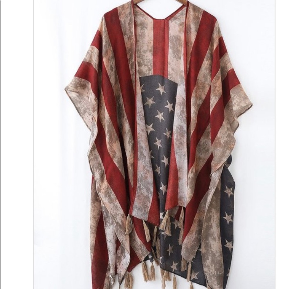 American Flag Cardigan
